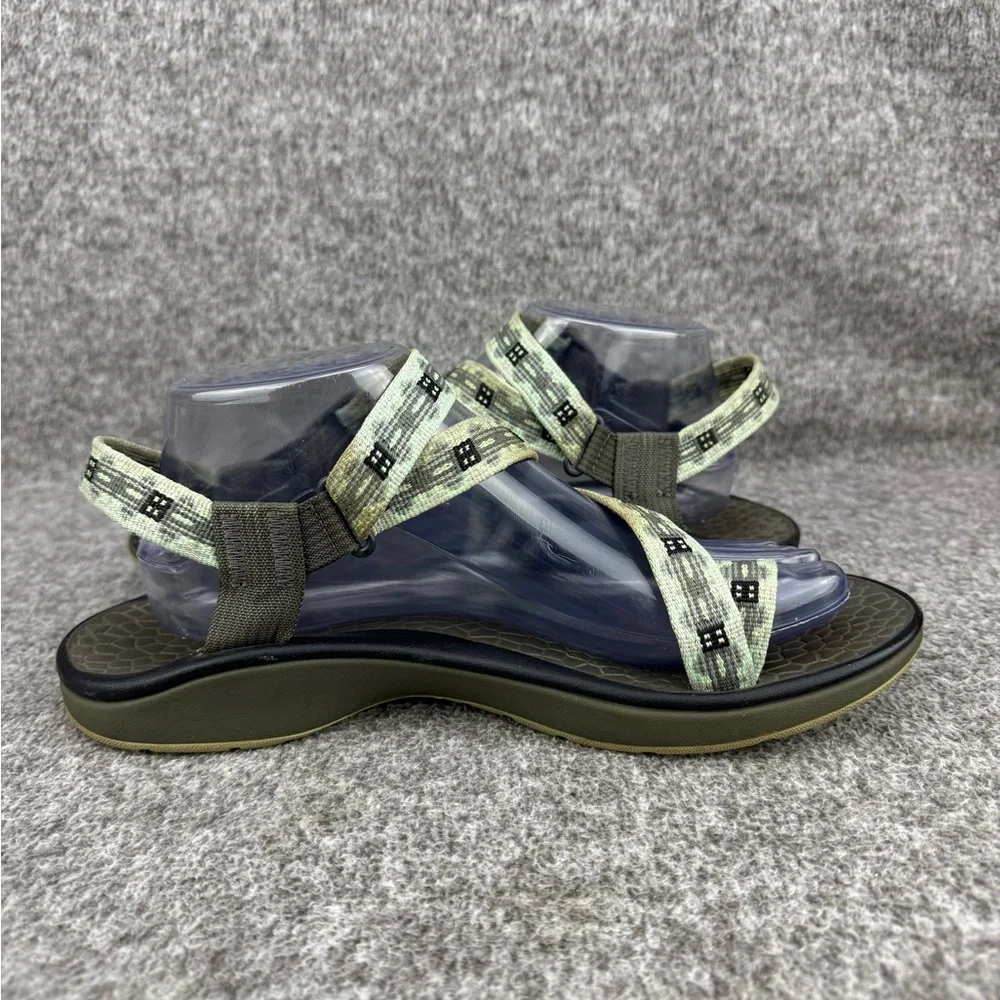 Women's 9 Chaco Z/2 Adjustable Strap Clasic Sandals Green Hiking Shoe W/Toe Loop - Picture 10 of 11